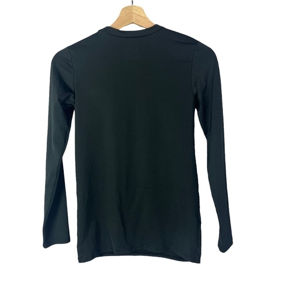 Champion Black Fitted Long Sleeve Athletic Top L - Picture 2 of 4